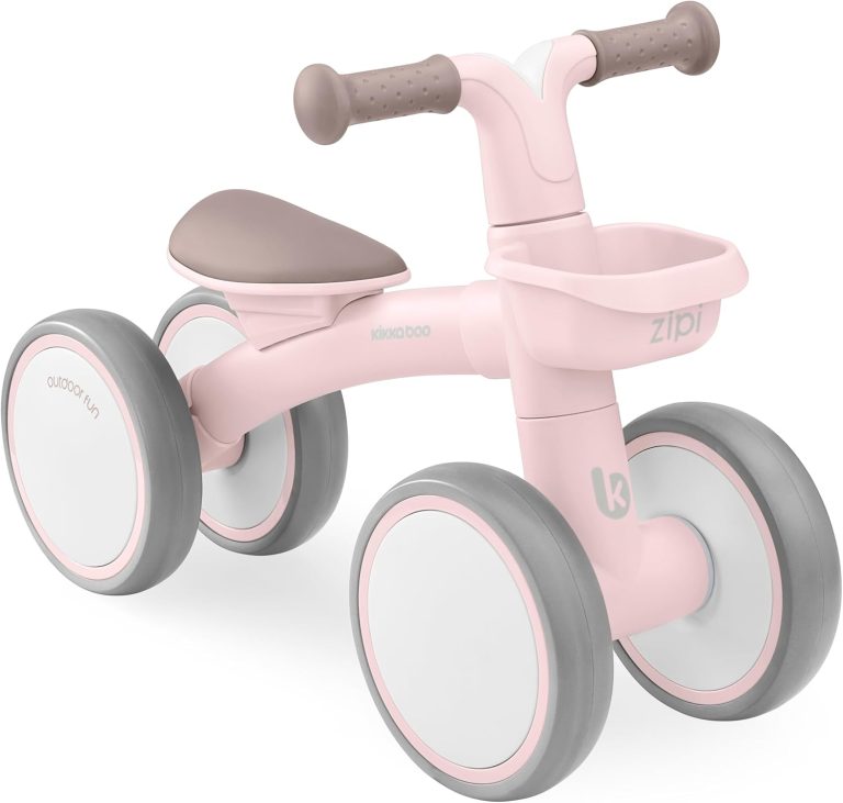 KikkaBoo Draisienne Bébé 1 an à 3 Ans ZIPI, Vélo sans Pédales Évolutif avec Panier, Siège Réglable