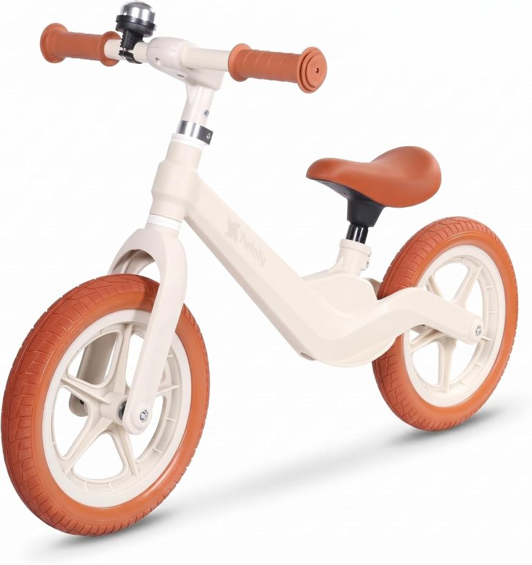 Twinly Breeze Vélo d'équilibre pour enfants de 3 à 7 ans – Vélo sans pédales pour apprendre l'équilibre, selle réglable, vélo léger d'entraînement, jusqu'à 30 kg