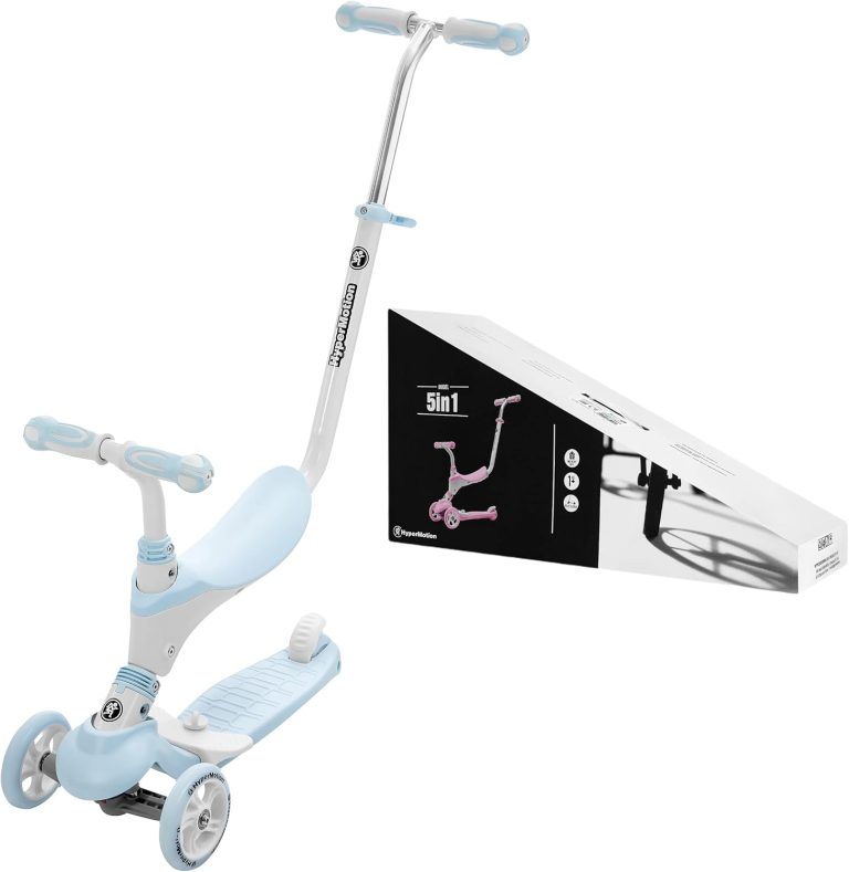 HyperMotion Draisienne-Trottinette évolutive 5 en 1, avec siège et guidon réglable